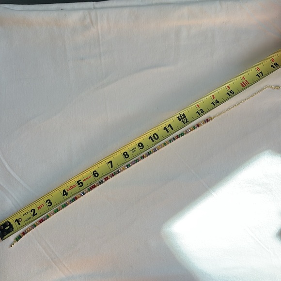 Brand new 14k gold plated 6.50ct gemstone tennis necklace - Picture 6 of 7